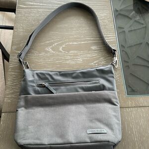 Travelon Anti-theft Classic Gray Crossbody Travel Everyday Bag Multi Pockets